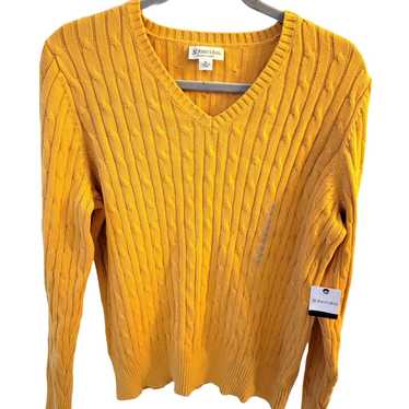 St. Johns Bay St Johns Bay Golden Cable Knit Sweat