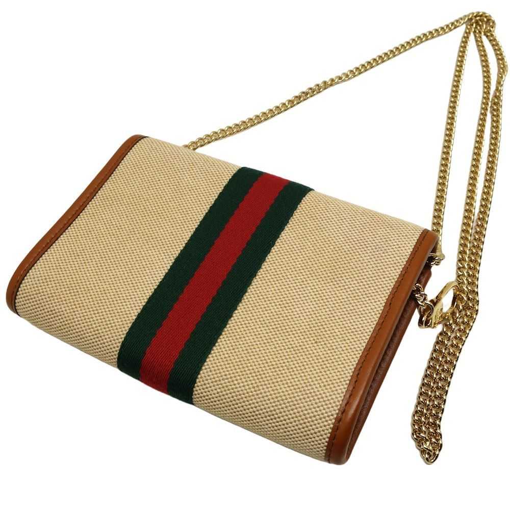 Gucci Gucci Gucci Rajah Canvas Leather Shoulder B… - image 2