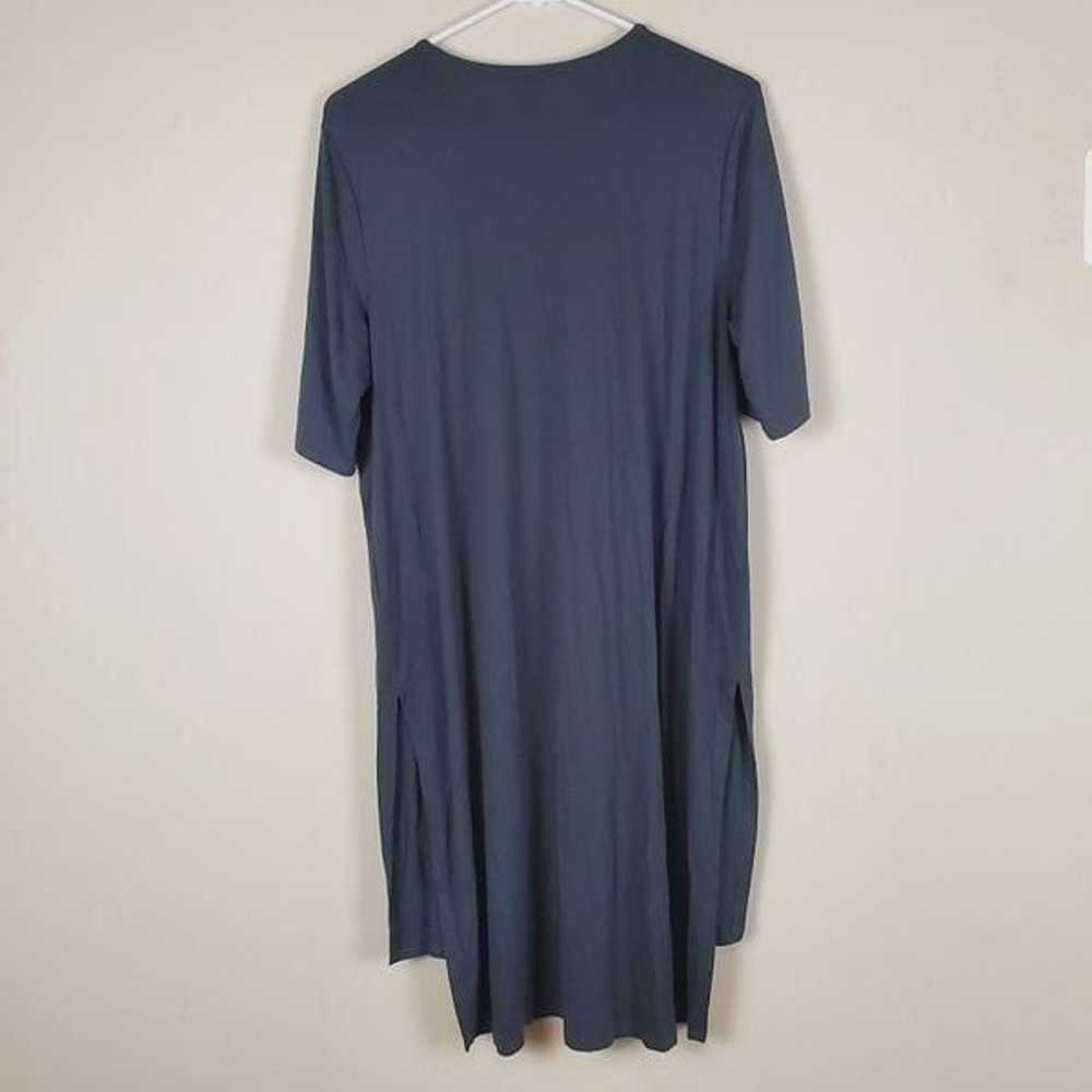 Eileen Fisher Dark Gray High Low Hem Side Splits … - image 6