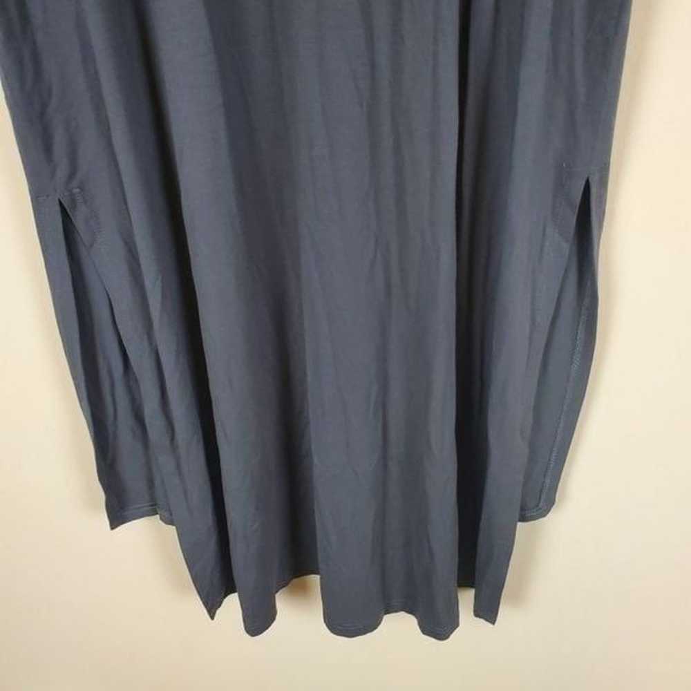 Eileen Fisher Dark Gray High Low Hem Side Splits … - image 7