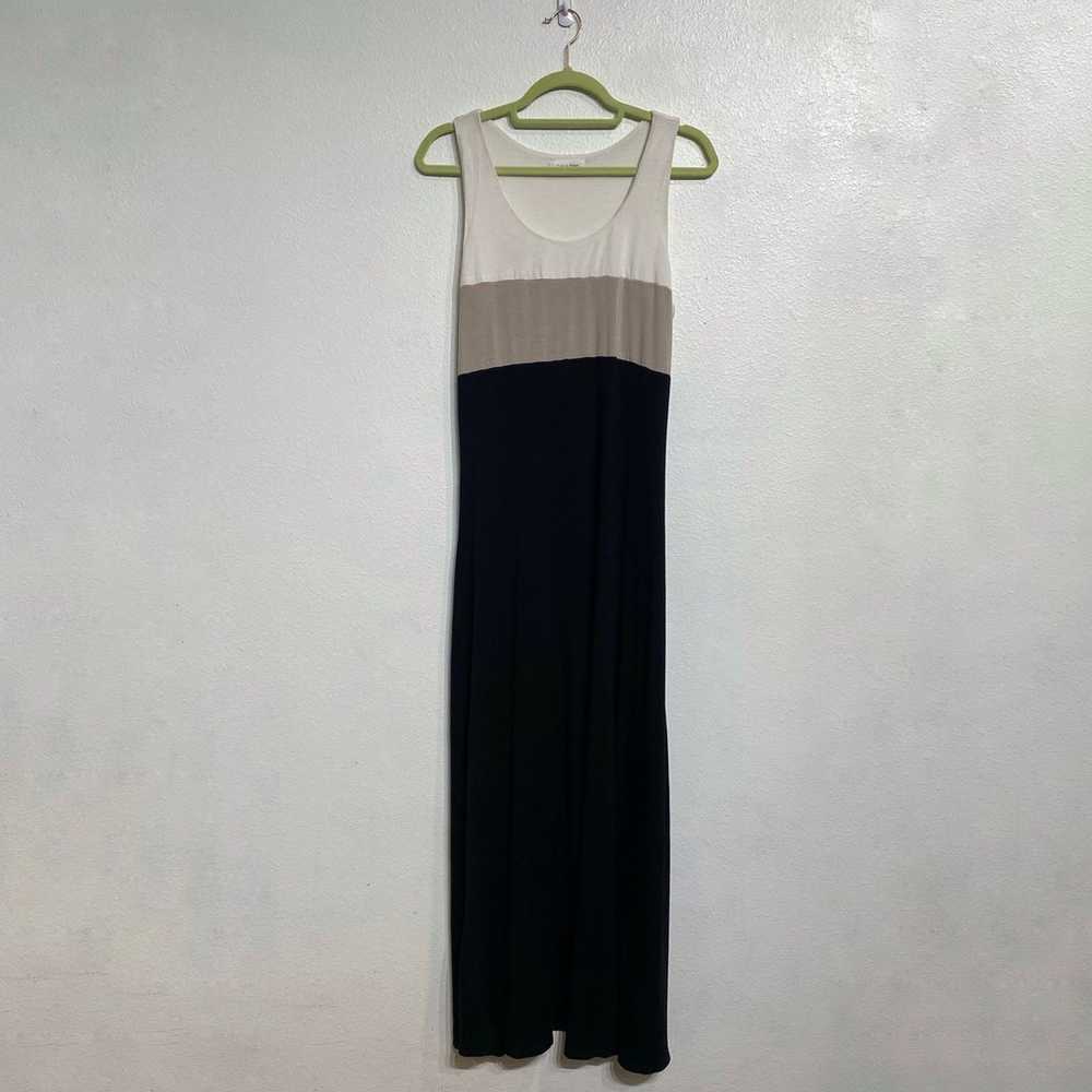 Calvin Klein Black Colorblock Maxi Dress Sz 12 - image 1