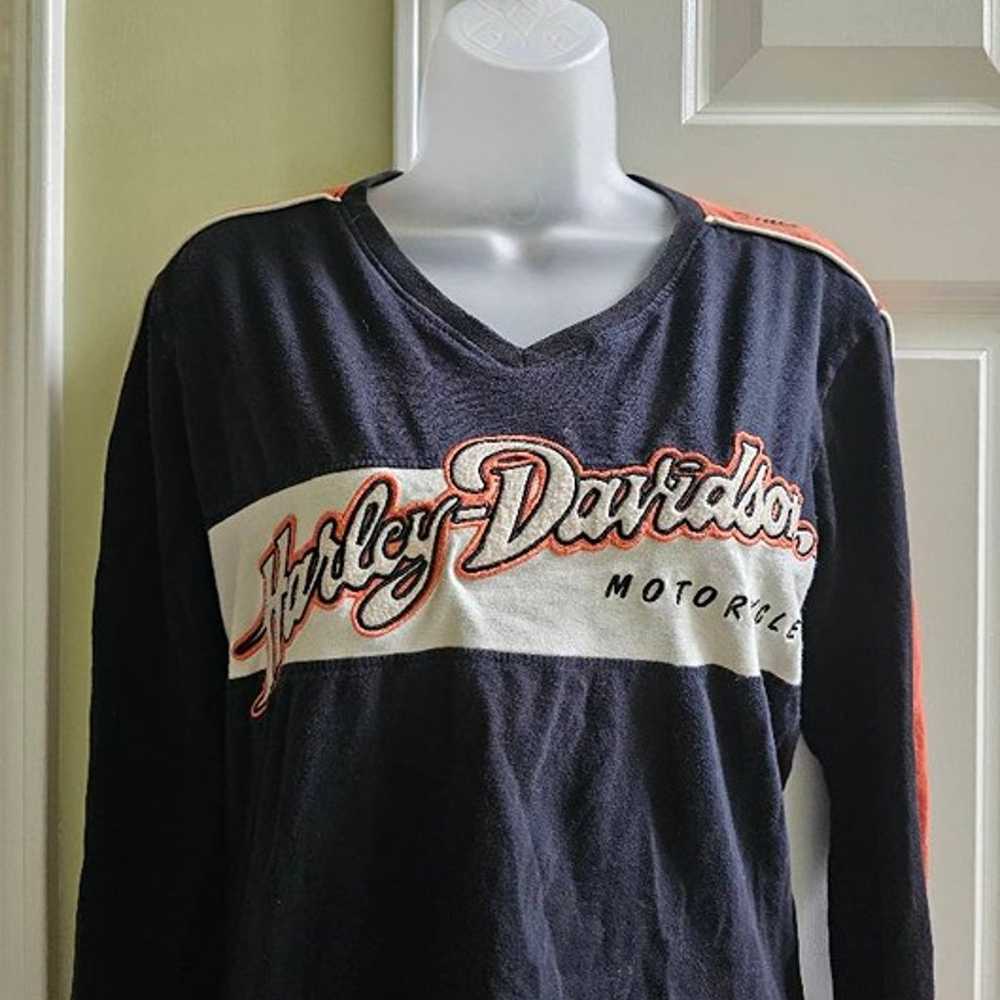 Vintage Harley Davidson Women's Moto Logo Embroid… - image 5