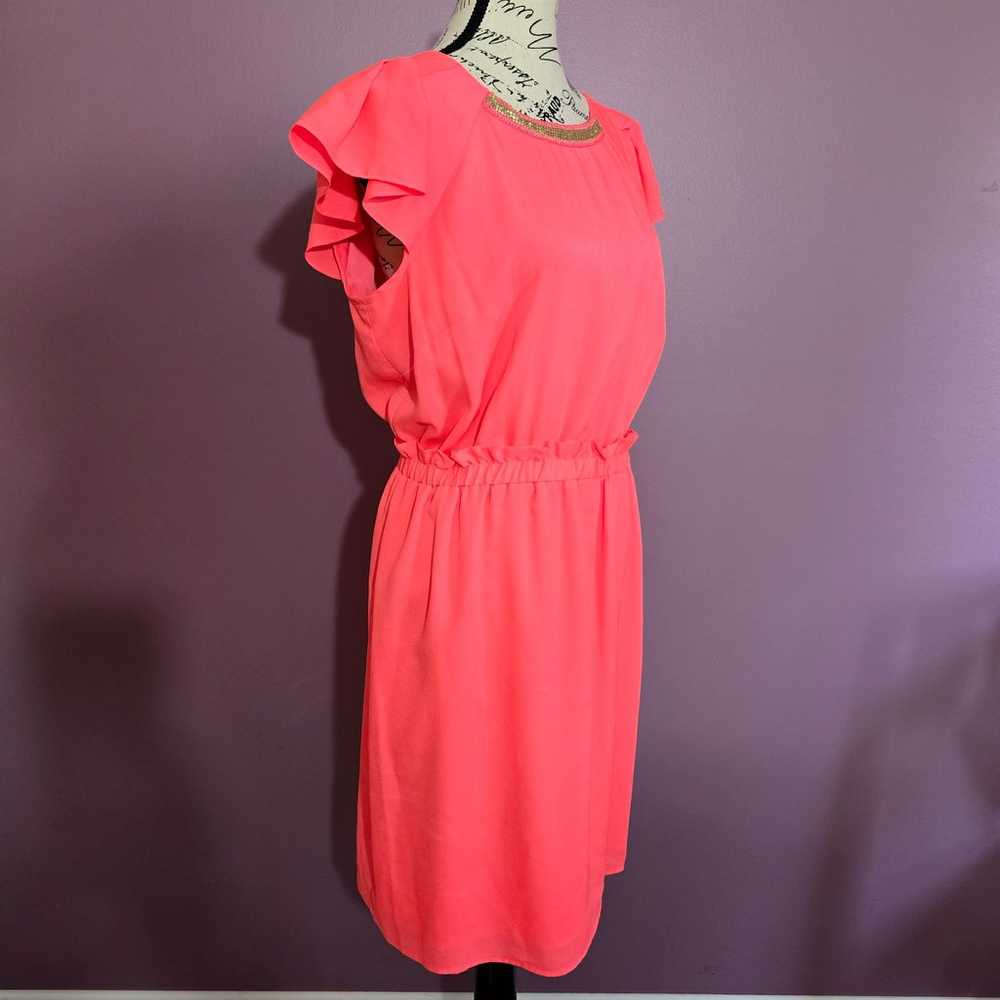 NWOT Gianni Bini short-sleeved fluorescent coral … - image 6