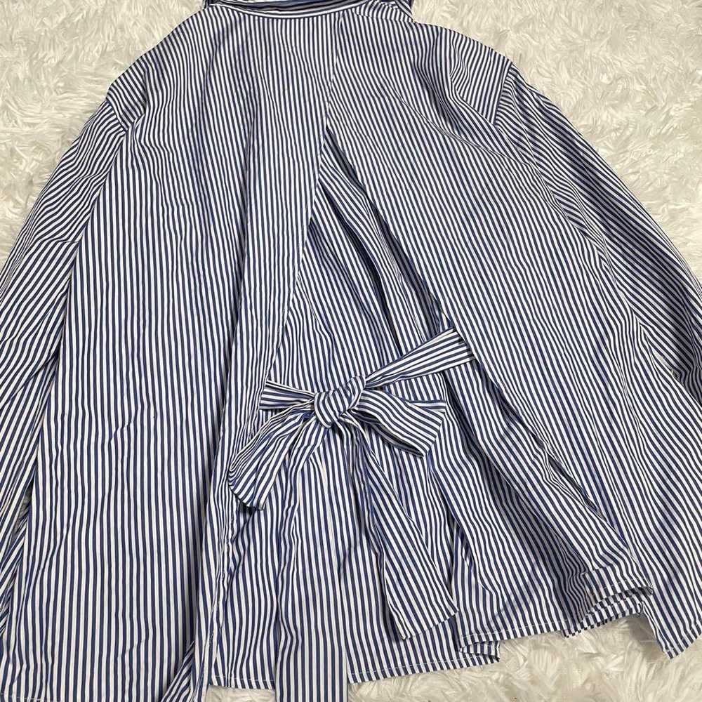 Noise Maker Striped Shirt with Back Ribbon Design - image 5