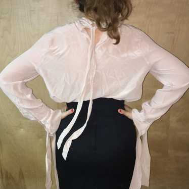 Equipment Silk Nude Blouse XL - image 1