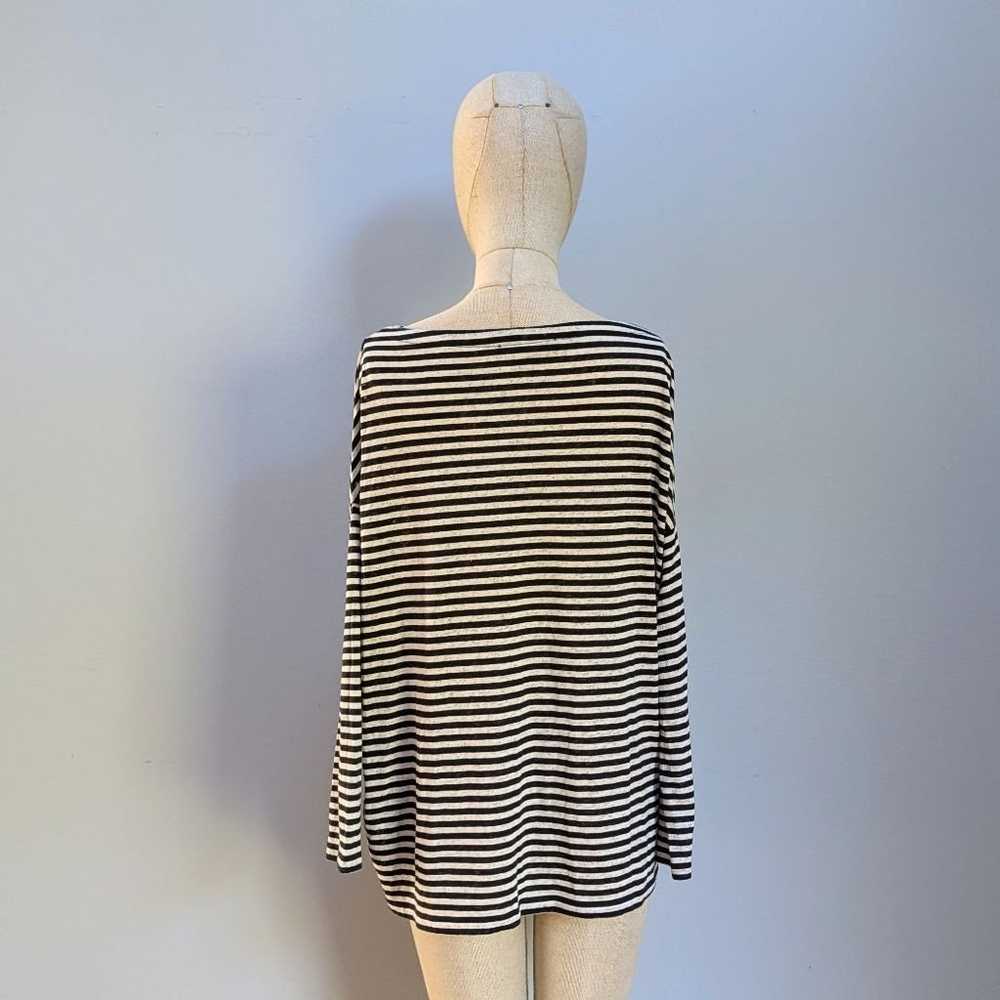 AllSaints Rita Relaxed Black & White Striped T-Sh… - image 3