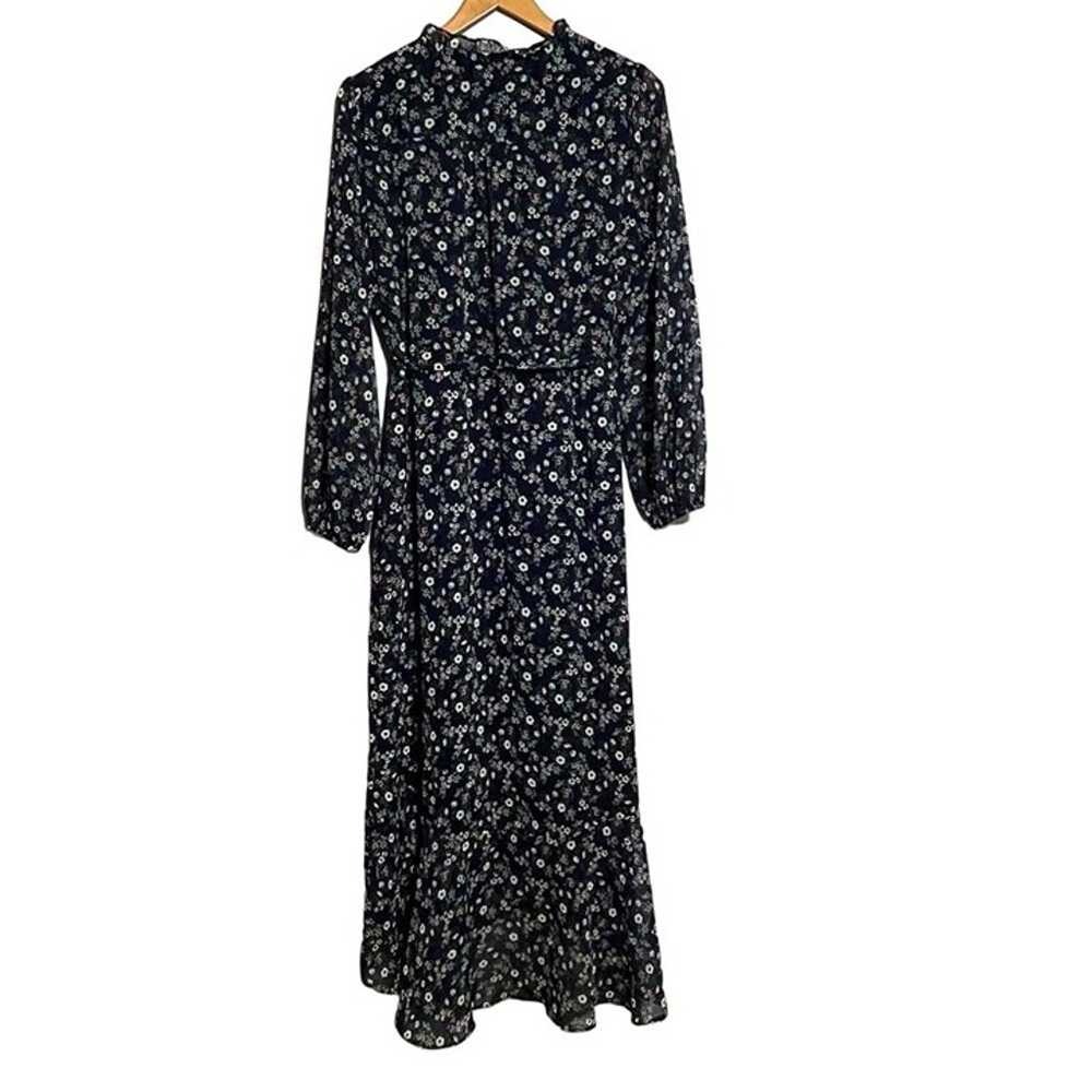 Banana Republic Long Dress Size 12 Blue Multicolo… - image 2