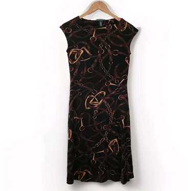 Lauren Ralph Lauren Dress Size S Midi Silk Wool B… - image 1