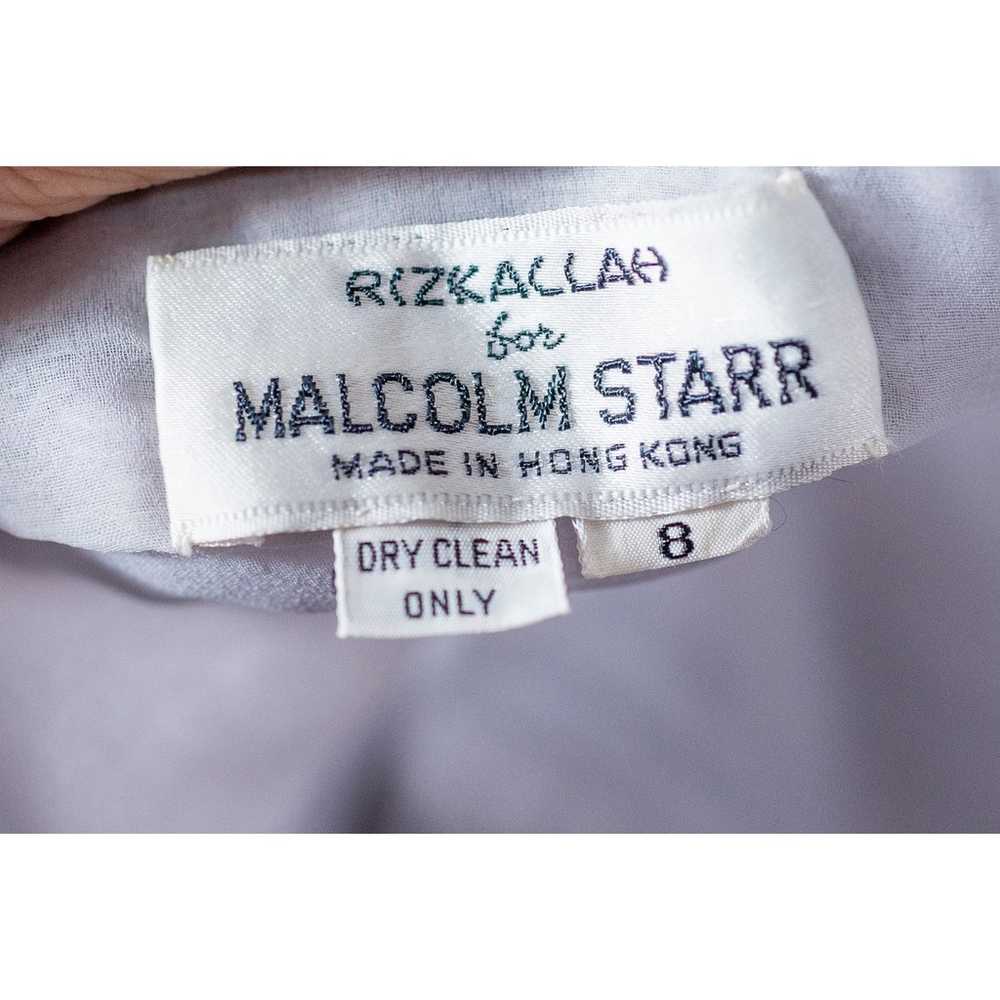 Vintage 70s Rizkallah - Malcolm Starr Blouse Gray… - image 8