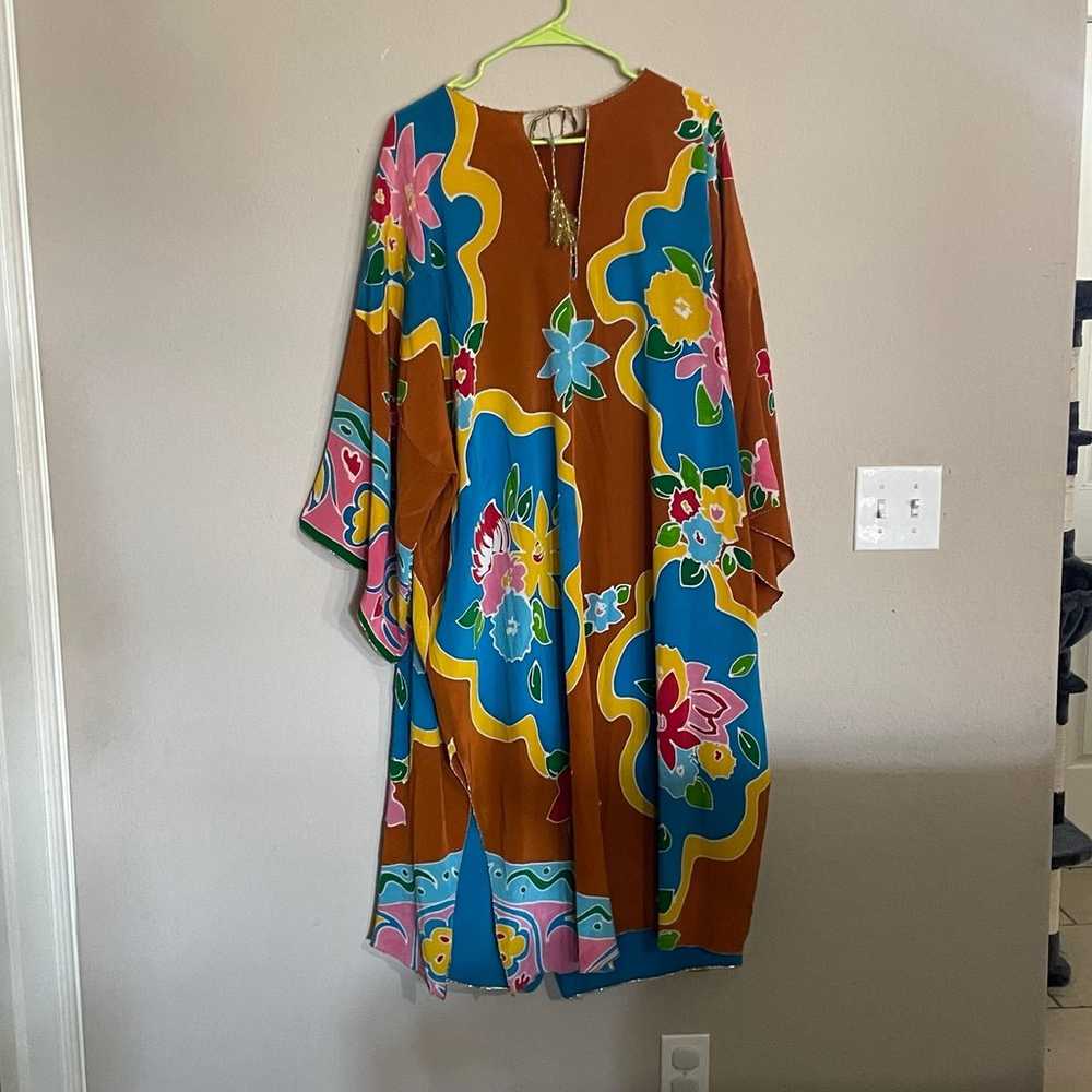 Vintage Oscar De La Renta Kimono with matching pa… - image 12