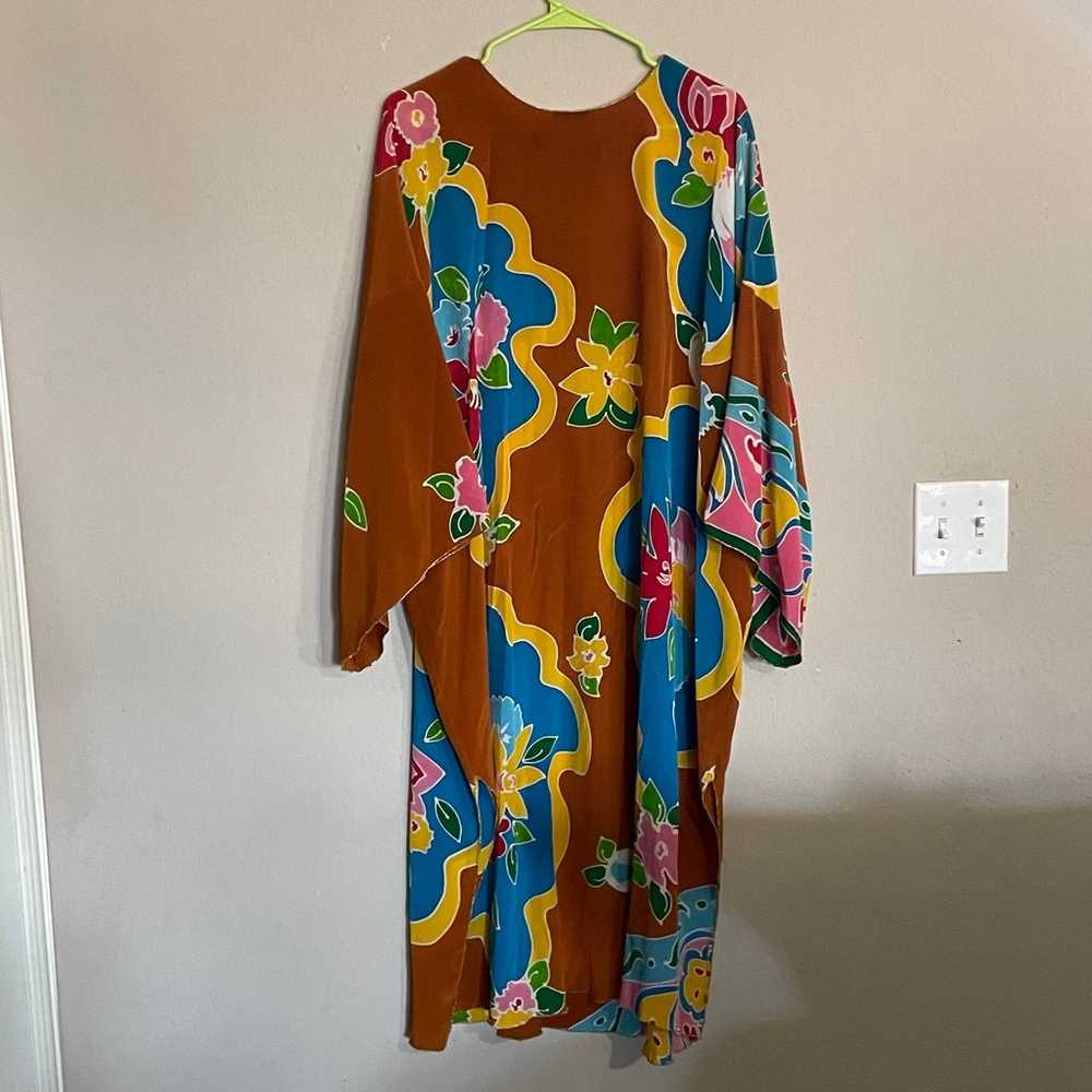 Vintage Oscar De La Renta Kimono with matching pa… - image 7