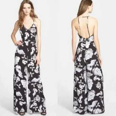 ASTR The Label Black Lace Floral Jumpsuit - image 1