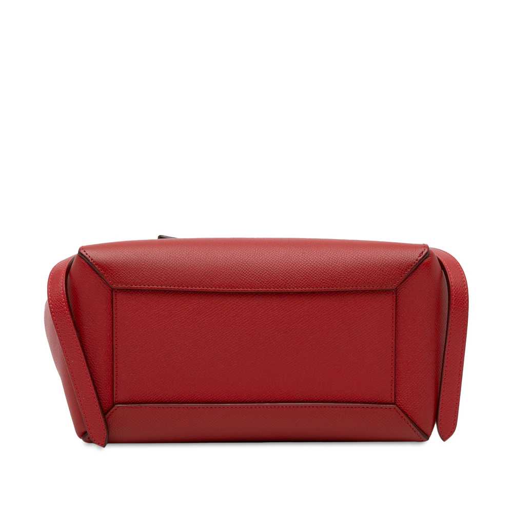 Red Celine Micro Belt Bag Satchel - image 4