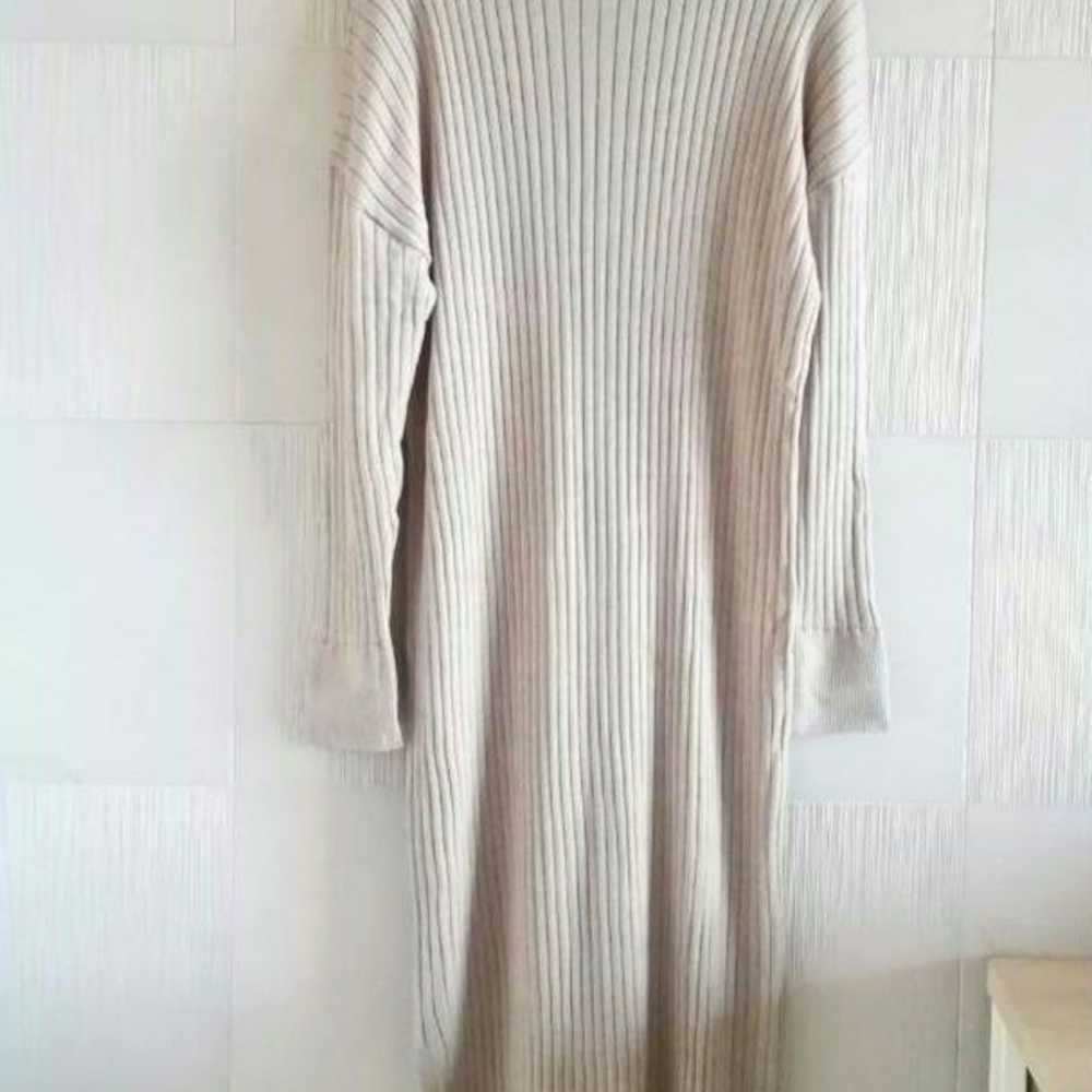 ROPE Rib Knit Slit Dress - image 1