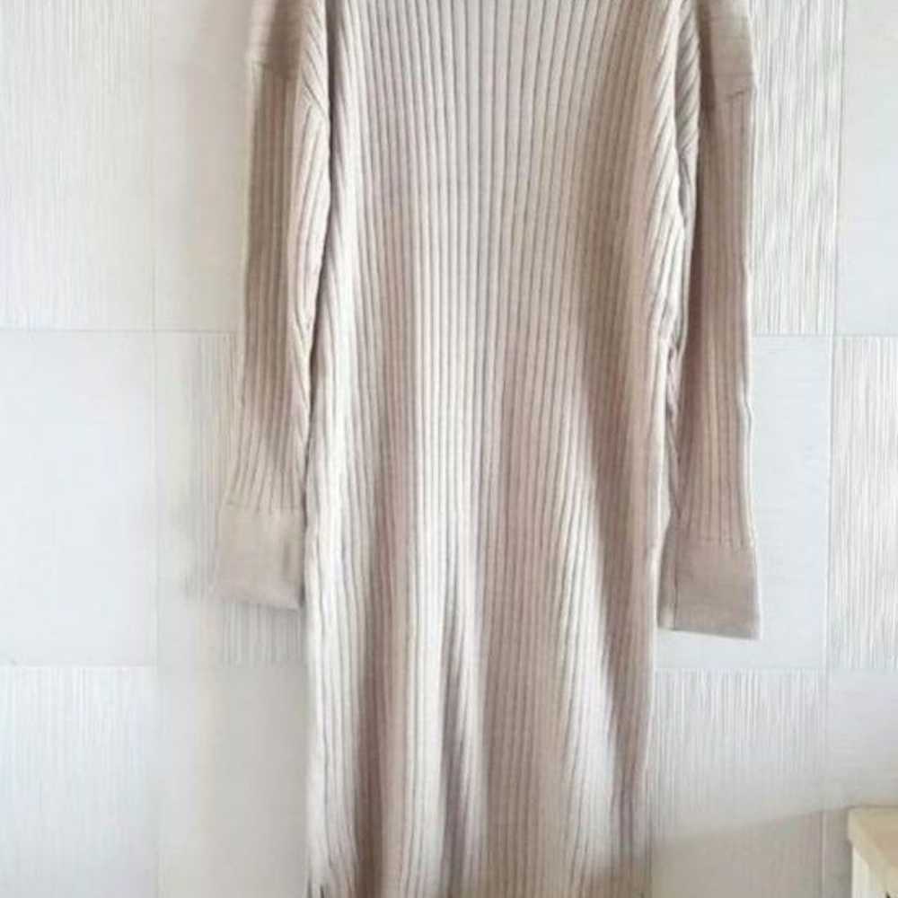 ROPE Rib Knit Slit Dress - image 2