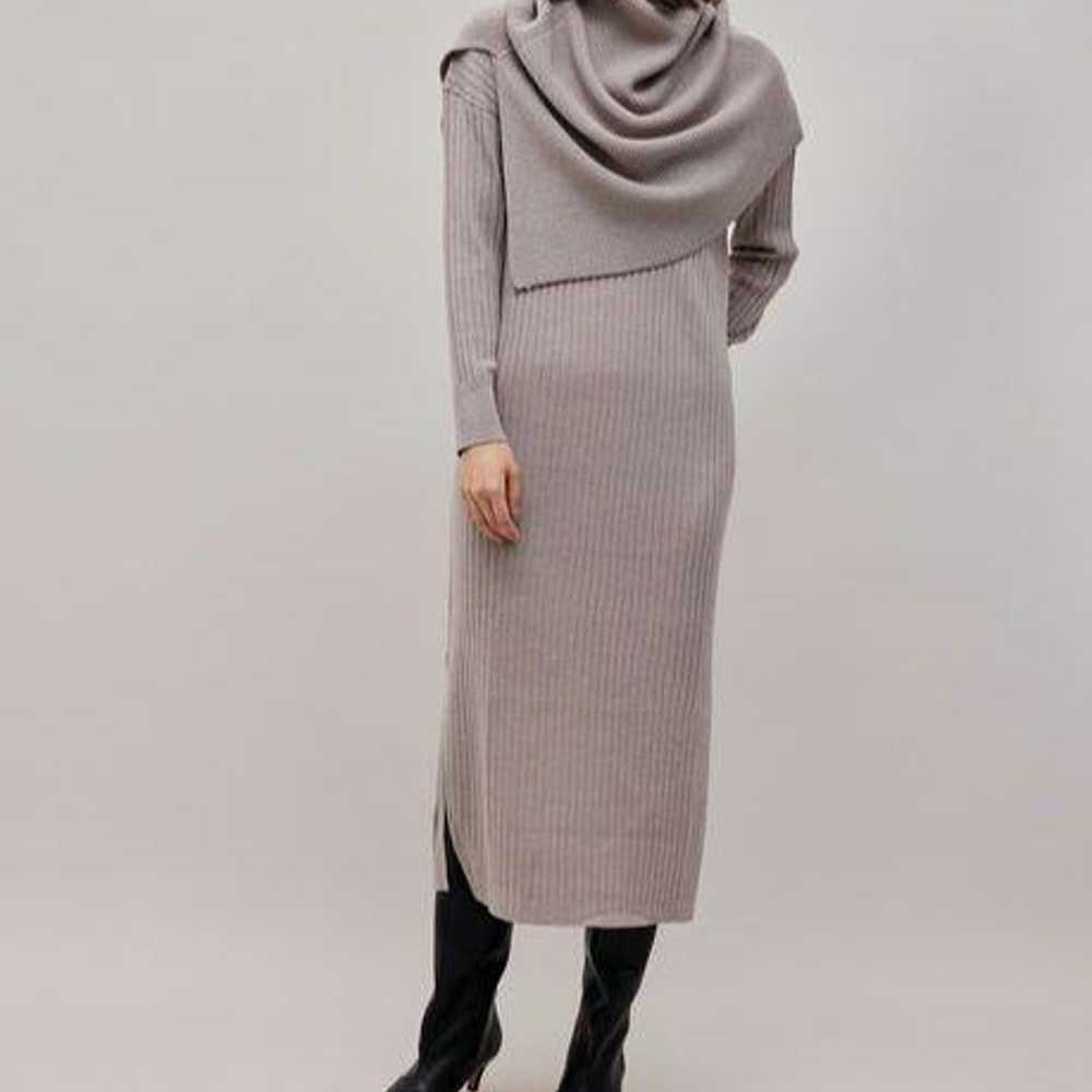 ROPE Rib Knit Slit Dress - image 7