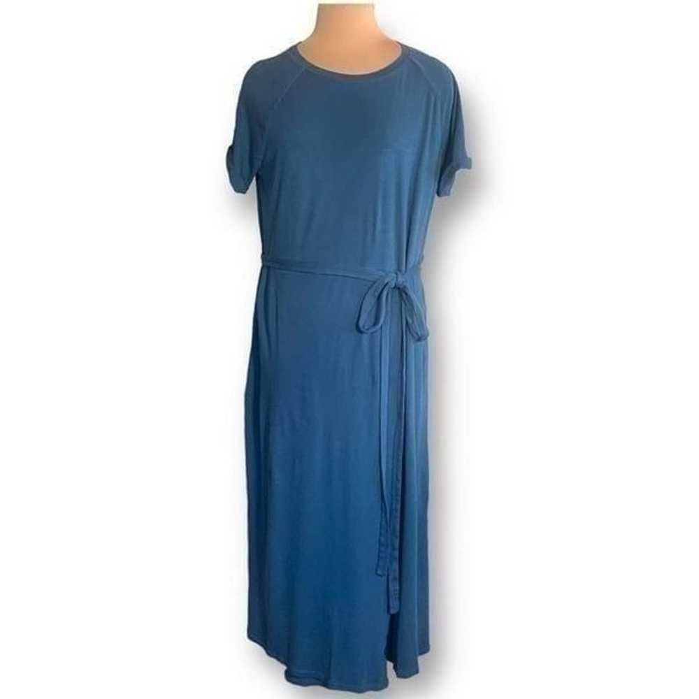 Elizabeth And James Welles Dress Blue Faux Wrap R… - image 10