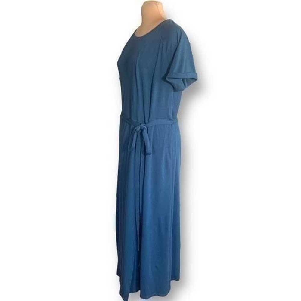 Elizabeth And James Welles Dress Blue Faux Wrap R… - image 4