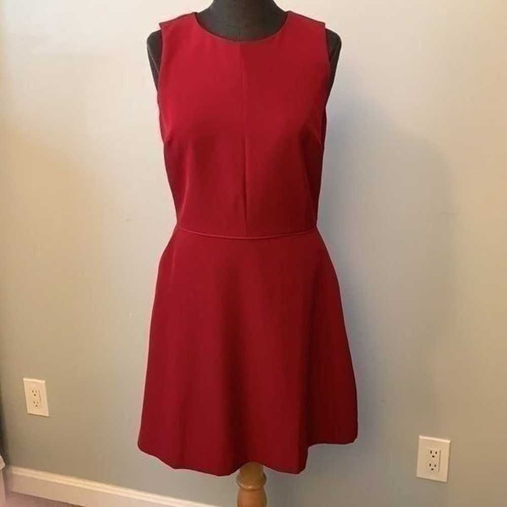 Gap Raspberry Fit & Flare Dress - image 1