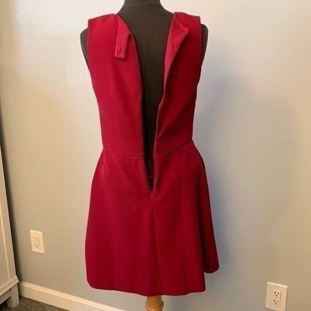 Gap Raspberry Fit & Flare Dress - image 6