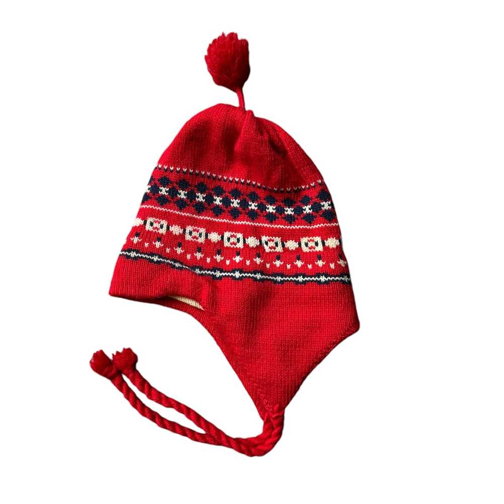 Thick wool earflap beanie - image 1