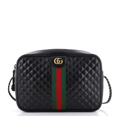 GUCCI Trapuntata Camera Bag Quilted Leather Small