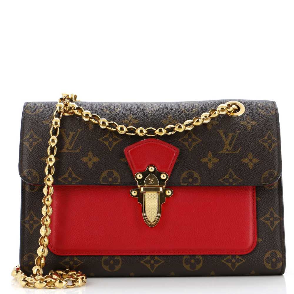 Louis Vuitton Victoire Handbag Monogram Canvas an… - image 1