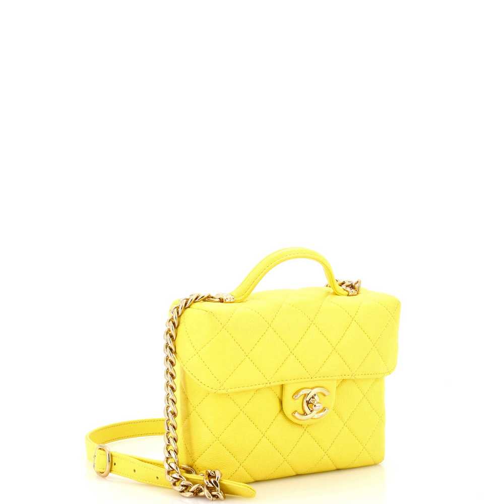 CHANEL Handy Box Vanity Case Quilted Caviar - image 2