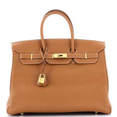 Hermes Birkin Handbag Gold Togo with Gold Hardwar… - image 1