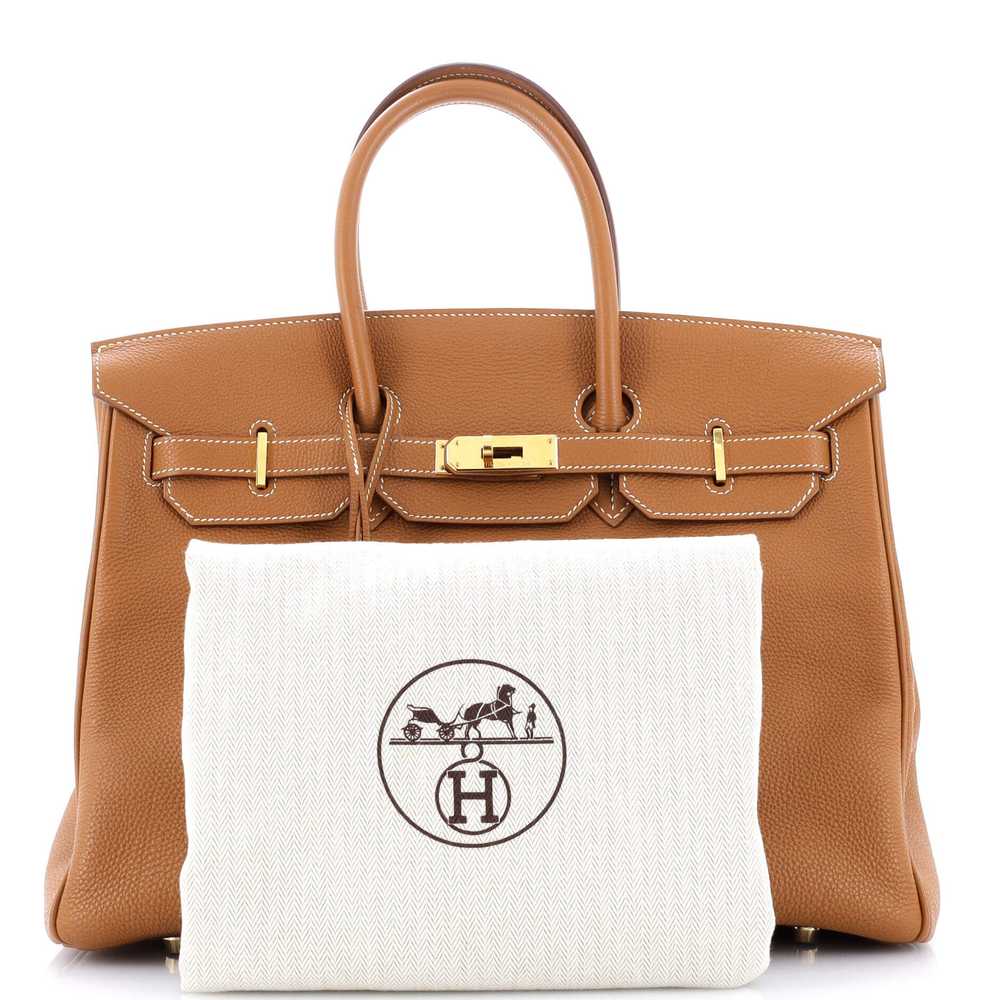 Hermes Birkin Handbag Gold Togo with Gold Hardwar… - image 2