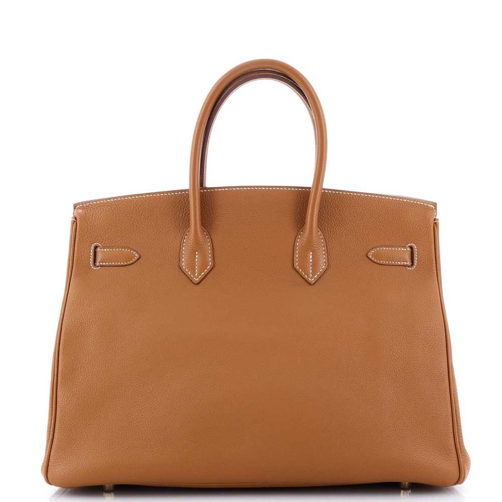 Hermes Birkin Handbag Gold Togo with Gold Hardwar… - image 4