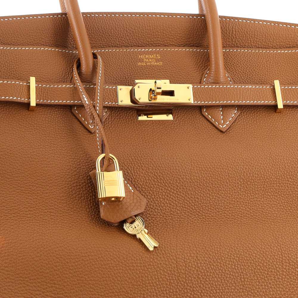 Hermes Birkin Handbag Gold Togo with Gold Hardwar… - image 7