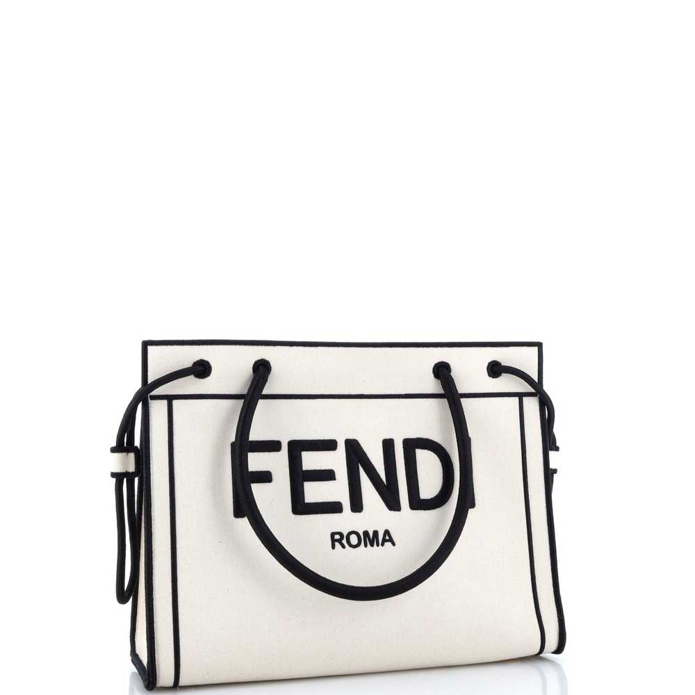 FENDI Roma Shopper Tote Canvas Small - image 2