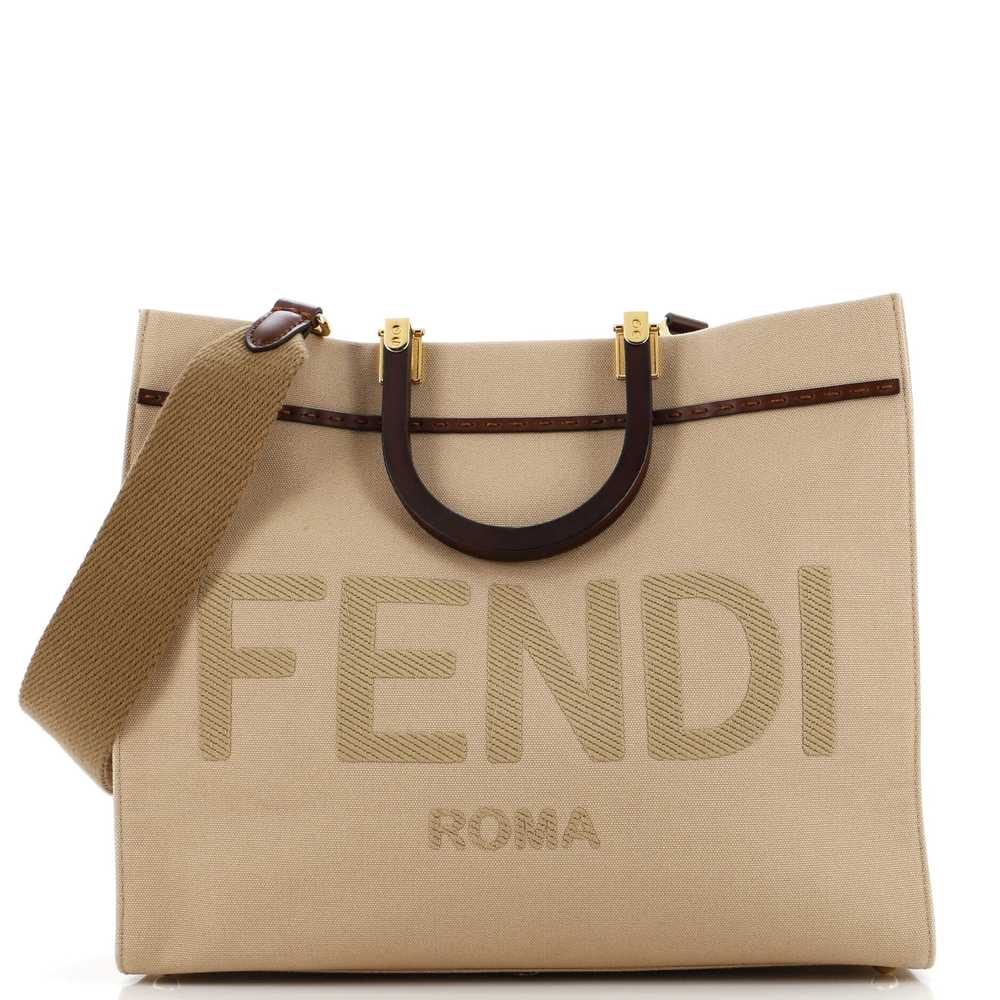 FENDI Sunshine Shopper Tote Canvas Medium - image 1