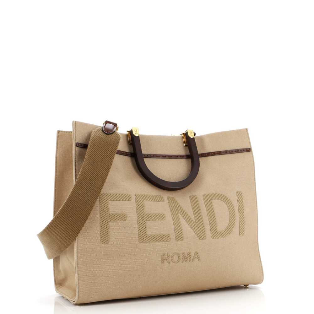 FENDI Sunshine Shopper Tote Canvas Medium - image 2