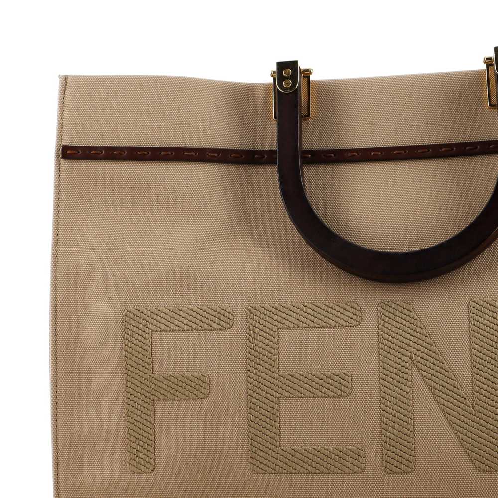 FENDI Sunshine Shopper Tote Canvas Medium - image 6