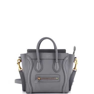 CELINE Luggage Bag Grainy Leather Nano