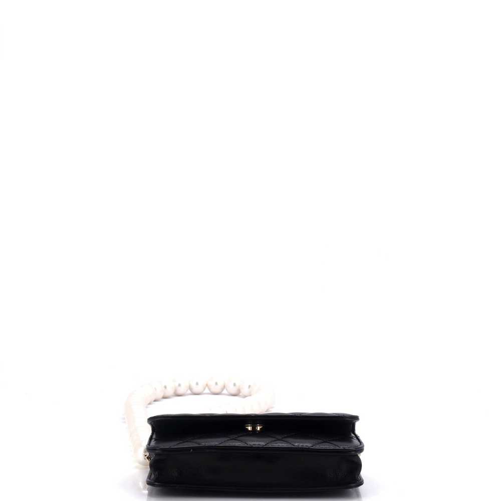 CHANEL Pearl Strap CC Wallet on Chain Quilted Cal… - image 5