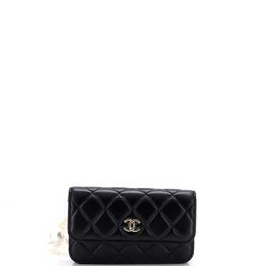 CHANEL Pearl Strap CC Wallet on Chain Quilted Calf