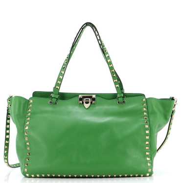 VALENTINO GARAVANI Rockstud Tote Soft Leather Medi