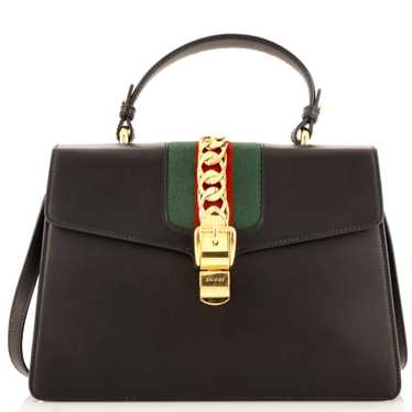 GUCCI Sylvie Top Handle Bag Leather Medium - image 1