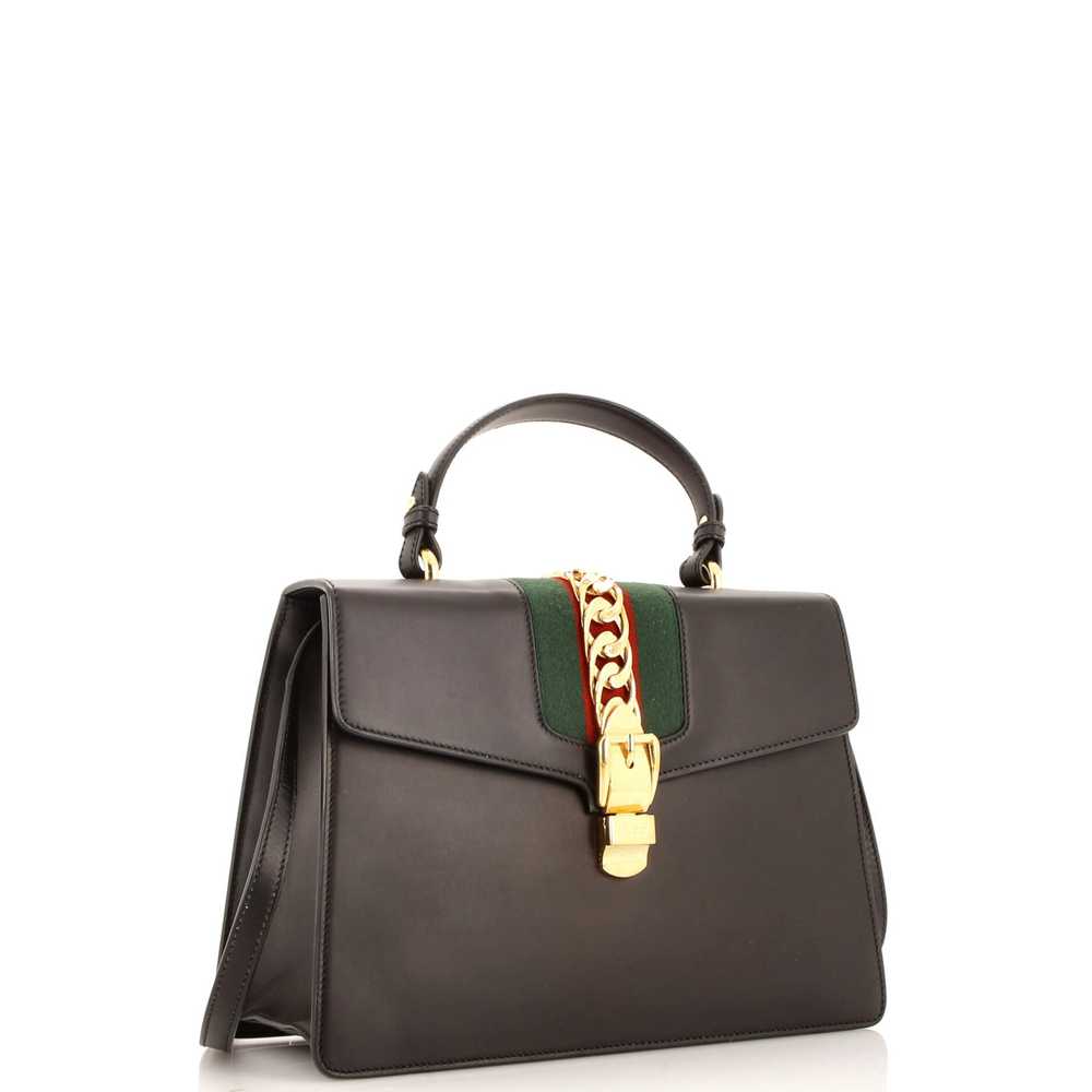 GUCCI Sylvie Top Handle Bag Leather Medium - image 2