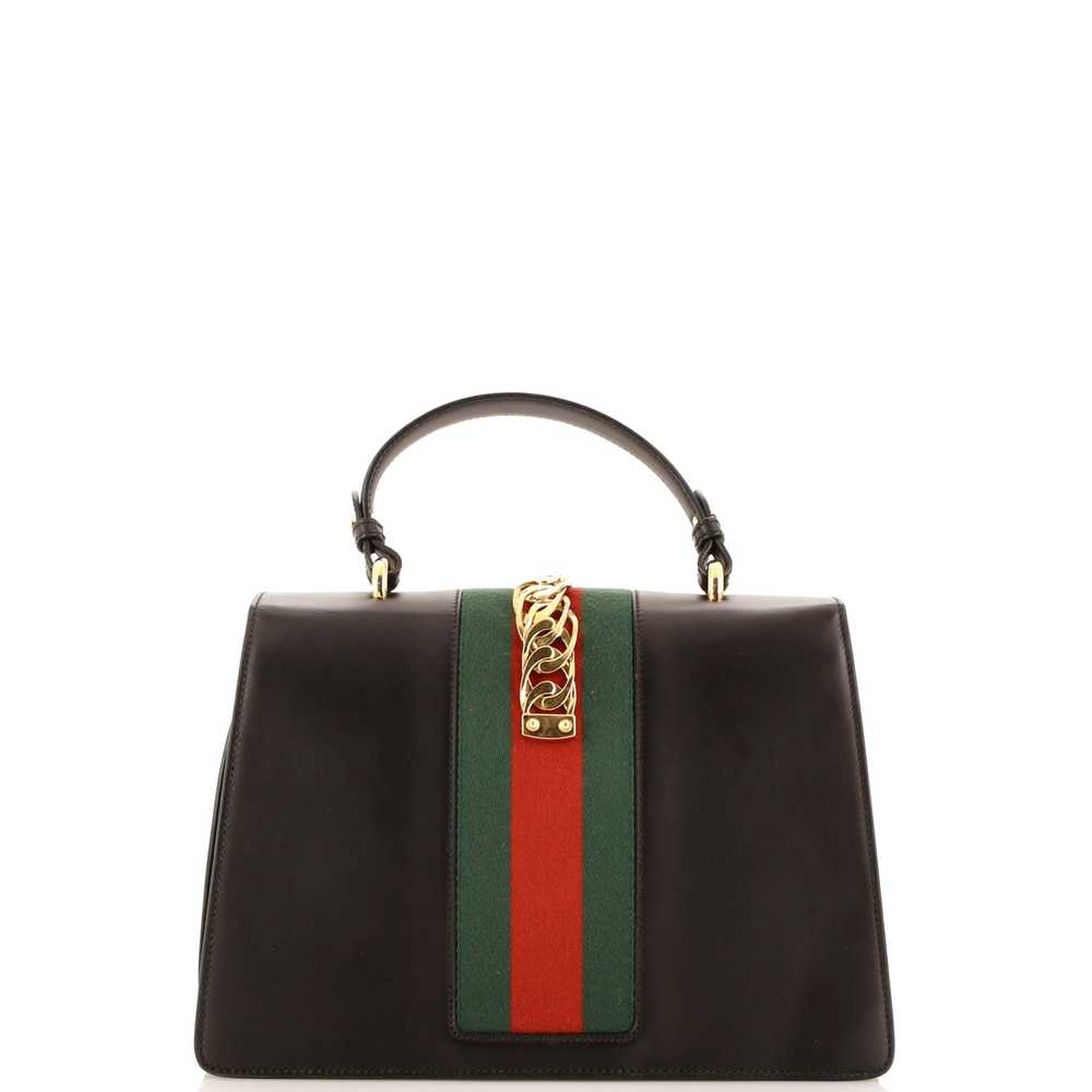 GUCCI Sylvie Top Handle Bag Leather Medium - image 3