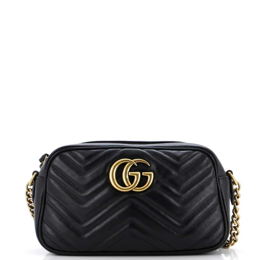 GUCCI GG Marmont Shoulder Bag Matelasse Leather S… - image 1