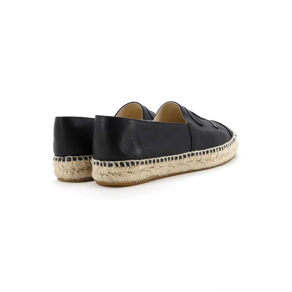 CHANEL Women's CC Cap Toe Espadrilles Leather - image 3