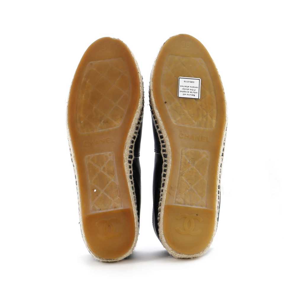 CHANEL Women's CC Cap Toe Espadrilles Leather - image 4