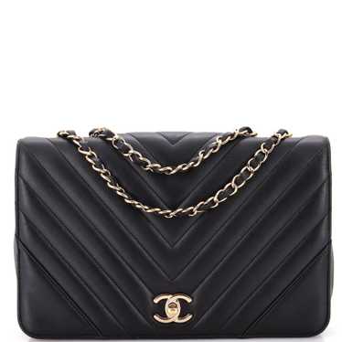 CHANEL Statement Flap Bag Chevron Calfskin Medium - image 1