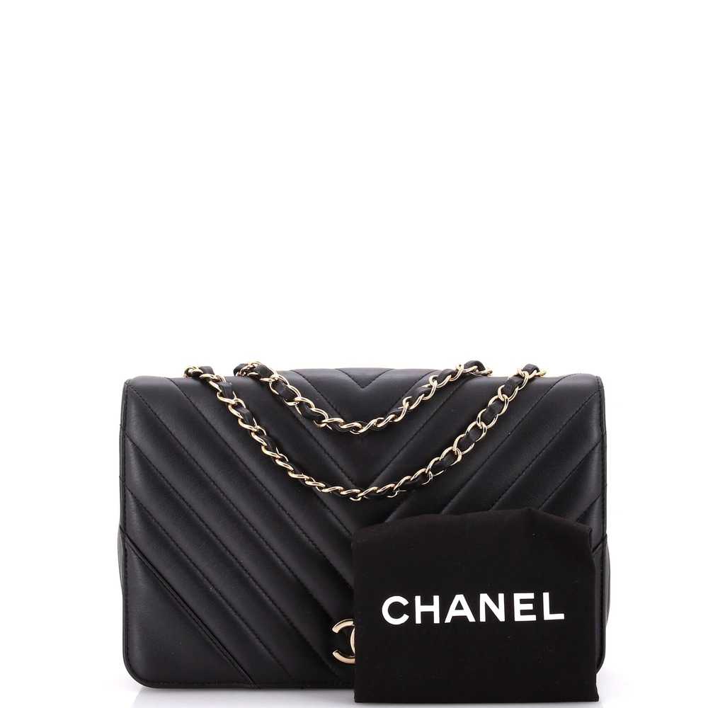 CHANEL Statement Flap Bag Chevron Calfskin Medium - image 2