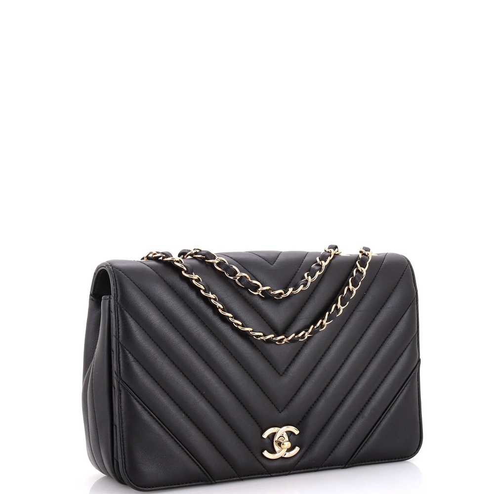 CHANEL Statement Flap Bag Chevron Calfskin Medium - image 3