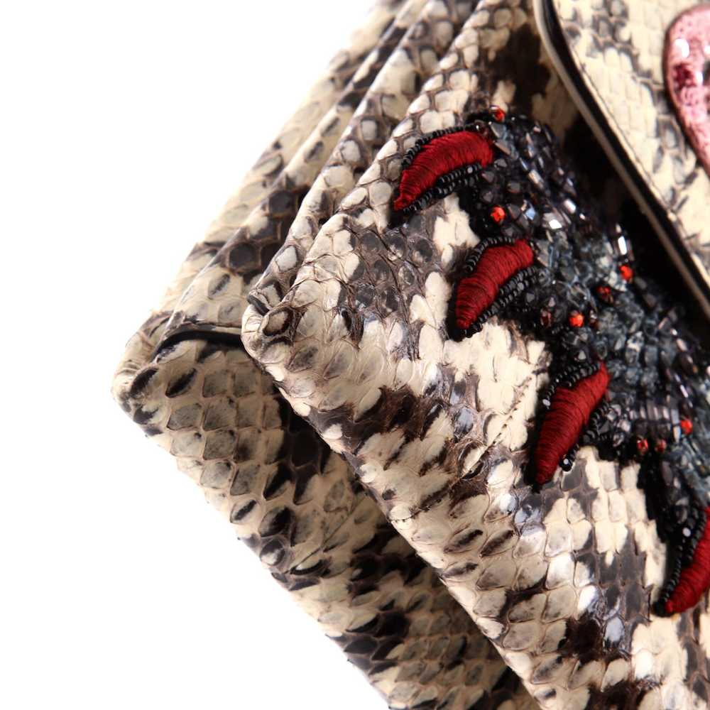 GUCCI Osiride Shoulder Bag Embellished Snakeskin … - image 6